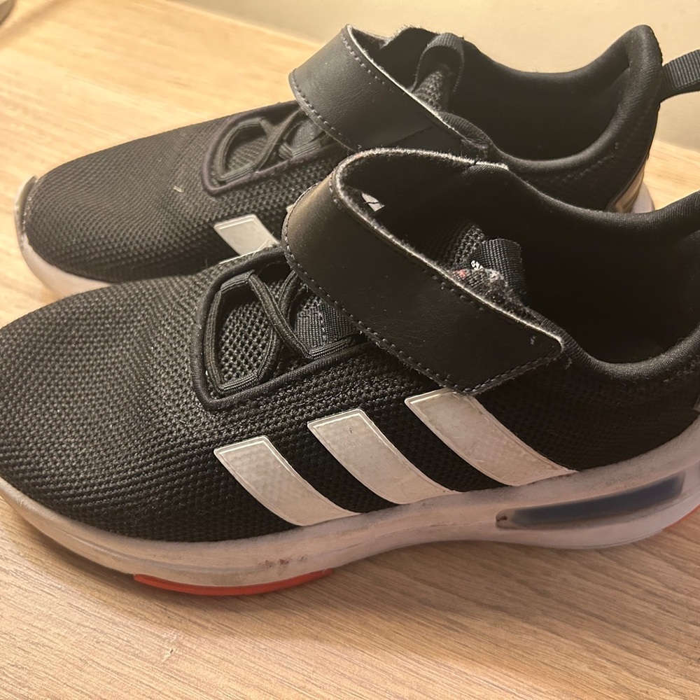Adidas Kids Black Sneakers Velcro closure size 3?